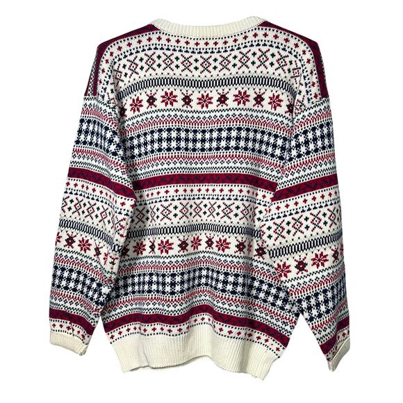 Vintage Northern Reflections Mens Size Large Nordic Pattern Sweater Indie Ski - Picture 2 of 10
